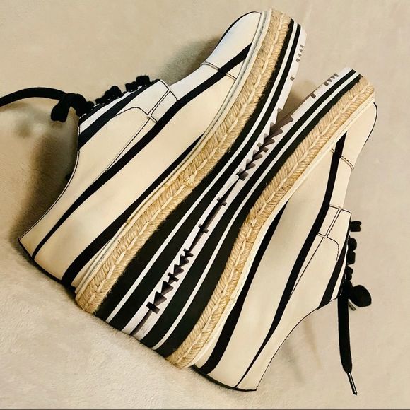 Authentic Prada Striped Platform Creepers - Picture 4 of 16
